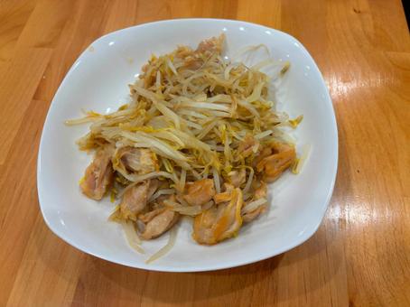 もやし炒め 居酒屋,居酒屋メニュー,炒め物の写真素材