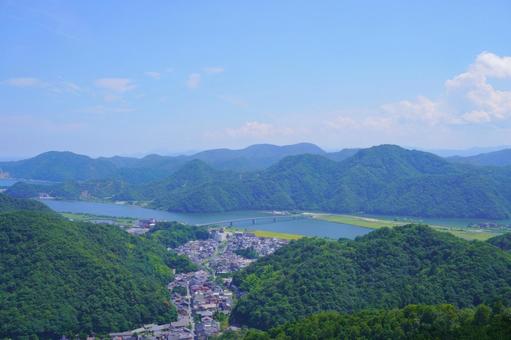 城崎温泉ロープウェイ 展望台からの眺め 城崎温泉ロープウェイ 展望台からの眺めの写真