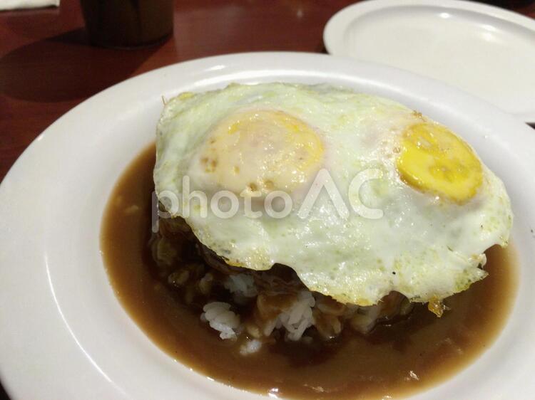 目玉焼きのせカレーライス カレーライス,目玉焼きの写真素材