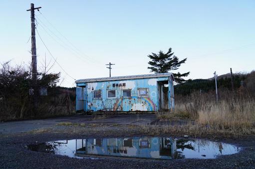 日高本線 西様似駅 西様似駅,日高本線,様似の写真素材