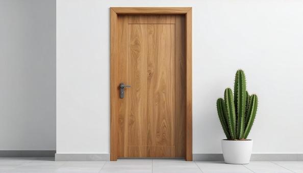 ナチュラルでシンプルな玄関ドア ナチュラルでシンプルな玄関ドアの写真