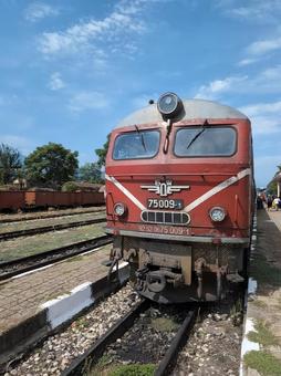 狭軌鉄道機関車 機関車,狭軌鉄道,駅の写真素材