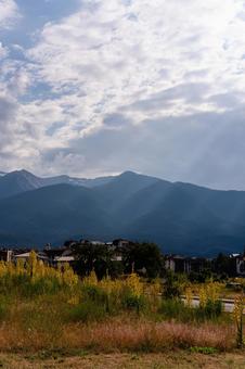 光差し込むバンスコの風景写真 光差し込むバンスコの風景写真の写真