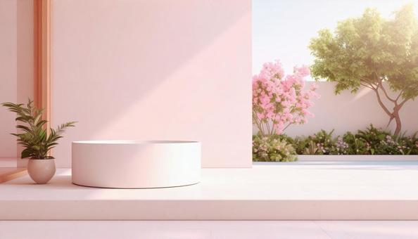 観葉植物などのディスプレー 観葉植物などのディスプレーの写真