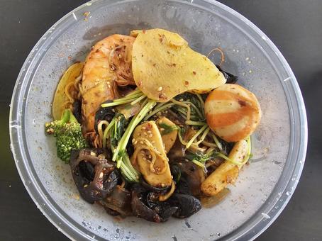 Photo, spicy hot pot, marahotpot, spices, 