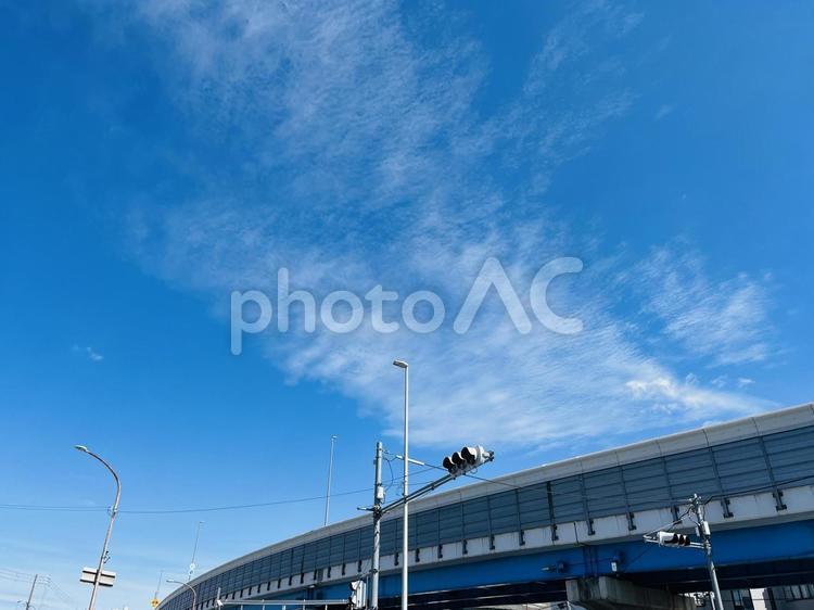 爽やかな青空のコピースペース 青空,青い空,美しいの写真素材
