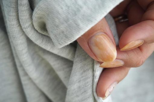 ニュアンスネイル ニュアンスネイル ハンドネイル,ポリッシュ,ニュアンスネイルの写真素材