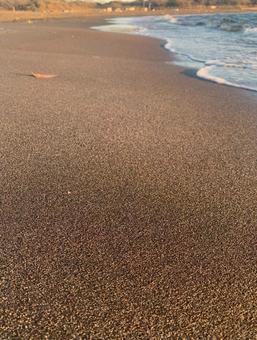 浜辺の夕暮れ 浜辺の夕暮れの写真