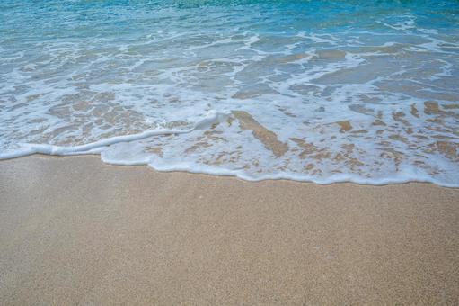 砂浜 海,夏,青いの写真素材