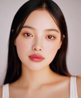 視線のあるK-POPアイドル風の写真