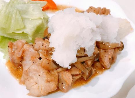 和風チキン煮込み 和風チキン煮込み,和風,大根おろしの写真素材