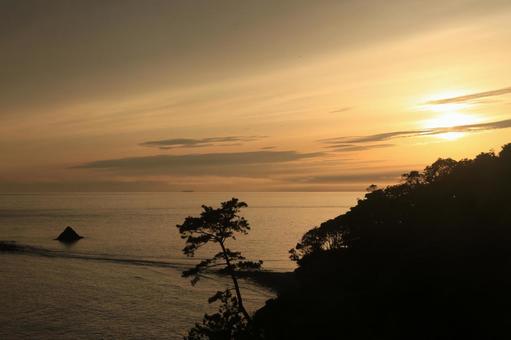 A beautiful sunset in Nishiizu, JPG A beautiful sunset in Nishiizu, JPG