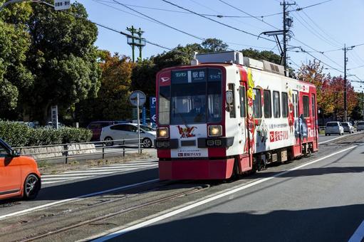 モ780形4（豊橋市） 面電車,豊橋鉄道,豊橋市の写真素材