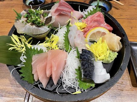 刺身 刺身,お刺身,盛り合わせの写真素材