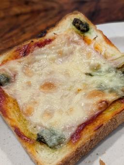 ピザトースト ピザ,トースト,モーニングの写真素材