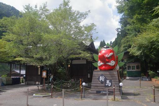 叡山電鉄鞍馬線、鞍馬駅、駅前 叡山電鉄鞍馬線、鞍馬駅、駅前の写真