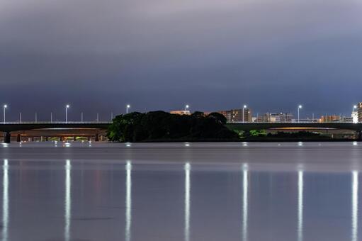 曇天の一ツ葉大橋 一ツ葉大橋,宮崎市,宮崎県の写真素材