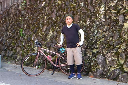 中年サイクリング 中年サイクリング 自転車,サイクリング,健康の写真素材