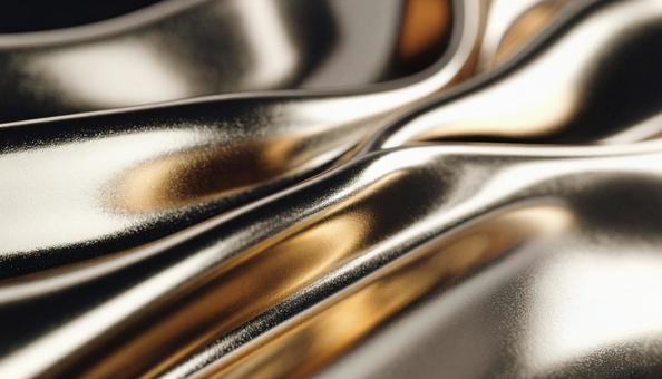 光沢ある金属の流線美の写真