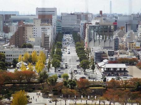 【風景写真】姫路城天守閣からの眺め 【風景写真】姫路城天守閣からの眺めの写真