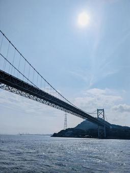 関門橋 関門橋 下関,福岡県,山口県の写真素材
