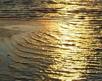 水面の波の写真