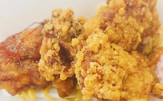 Photo, fried chicken, assorted, delicious, 