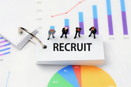 リクルート分析と評価 リクルート,採用活動,データ分析の写真素材