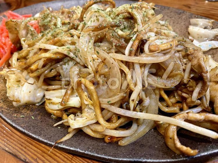 福岡　専門店の焼きそば 麺類,ソース焼きそば,和食の写真素材
