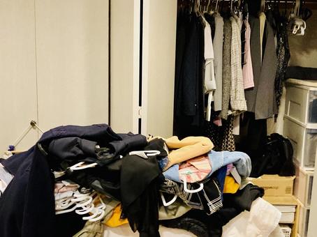 クローゼット整理収納 クローゼット,片付け,整理収納の写真素材