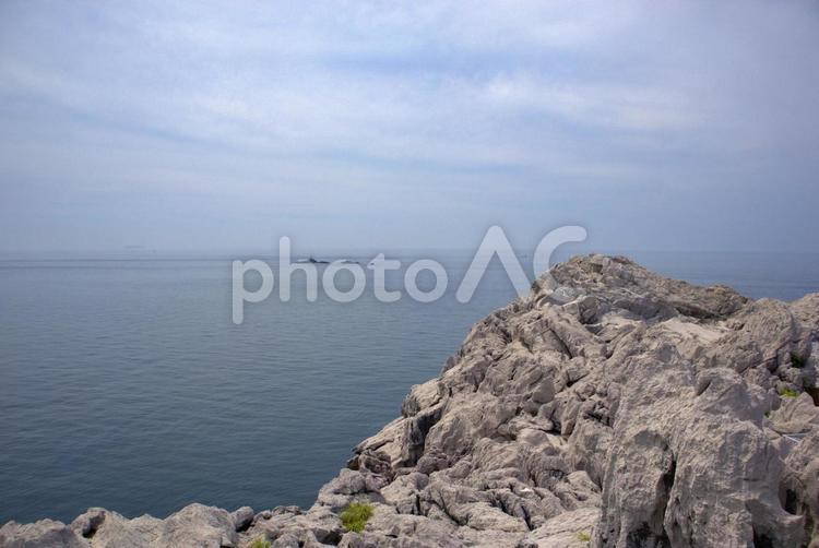 白崎海洋公園の海と夏空 白崎海洋公園,夏,空の写真素材