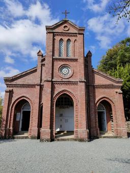 堂崎天主堂 堂崎天主堂 五島列島,堂崎教会,教会の写真素材