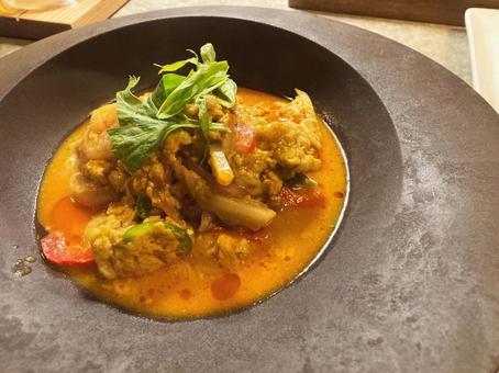 タイカレー タイカレー タイカレー,レッドカレー,アジアン料理の写真素材