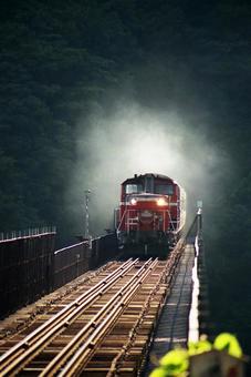 DD51 寝台特急出雲 フィルム写真 DD51 寝台特急出雲 フィルム写真 鉄道,電車,駅の写真素材