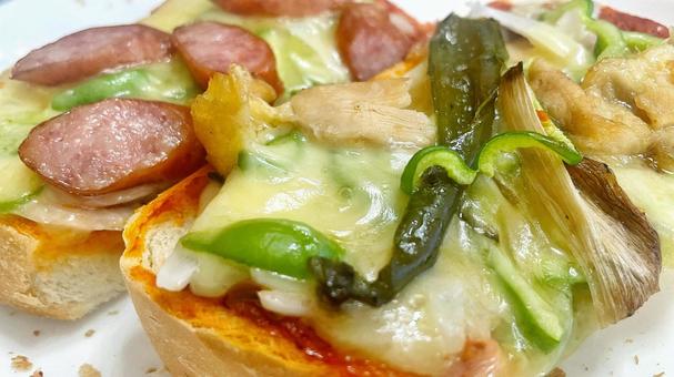 Photo, pizza toast, toast, plain bread, 