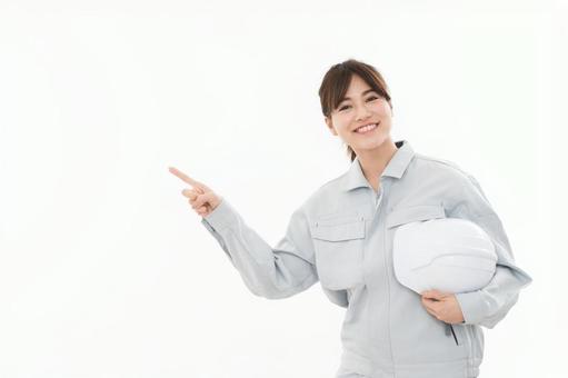 若い女性 作業着 若い女性 作業着 建築士,女性,人物の写真素材