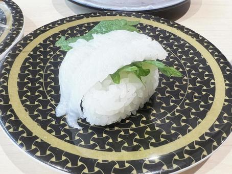 美味しそうなえんがわの寿司 美味しそうなえんがわの寿司 えんがわ,回転寿司,寿司の写真素材