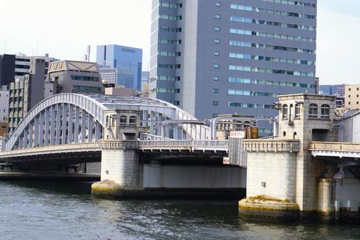 隅田川の勝鬨橋1 勝鬨橋,勝どき,橋の写真素材