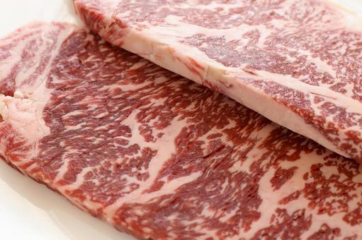 阿波牛のサーロインステーキ肉 サーロイン,牛肉,ステーキの写真素材