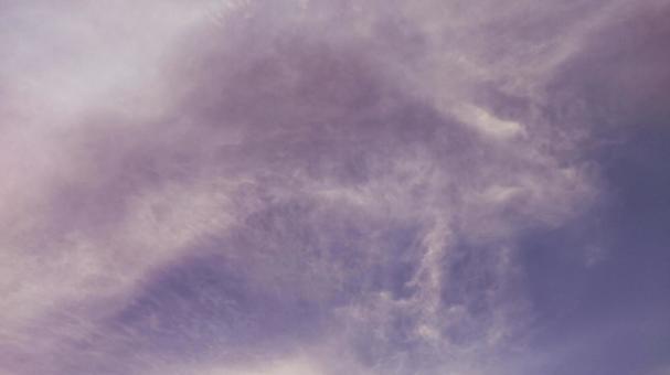 紫色の曇り空 紫色の曇り空の写真
