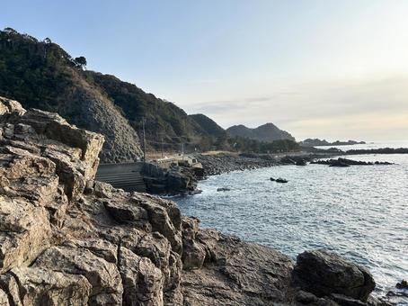 鉾島から見た景色 鉾島から見た景色 岩,海,福井の写真素材