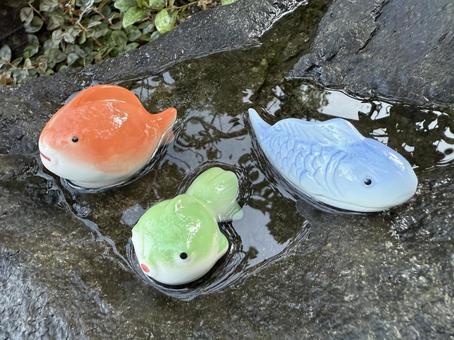 魚の置き物 魚の置き物 オブジェ,人形,魚の写真素材