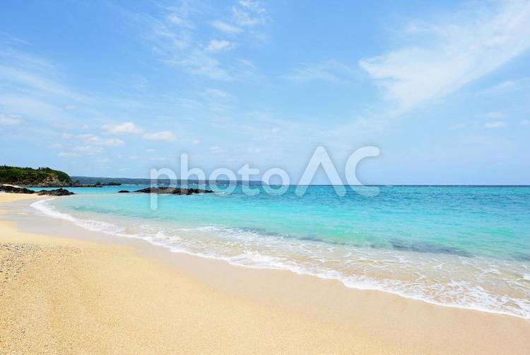 美しい海の風景 海,自然,沖縄の写真素材