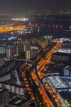 都市夜景 都市夜景の写真