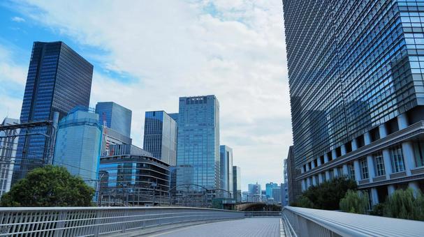 東京大手町のビル群 東京大手町のビル群の写真