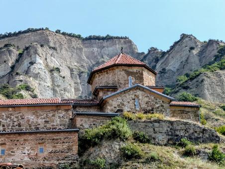 シオ・ムグヴィメ修道院 シオ・ムグヴィメ修道院,修道院,洞窟住居の写真素材
