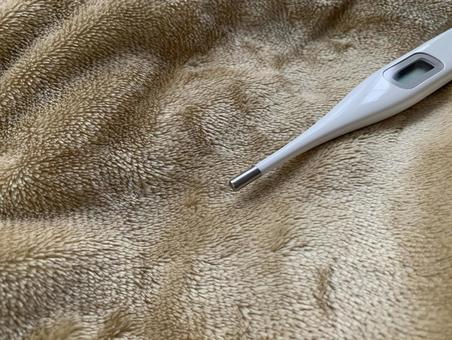 体温計と毛布 体温計と毛布 体温,体温計,毛布の写真素材