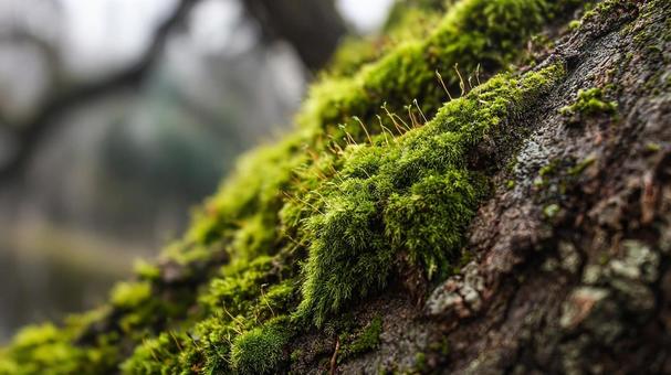 瑞々しい苔の質感 瑞々しい苔の質感の写真