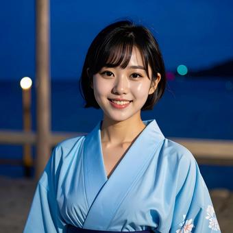 浴衣姿 浴衣姿の写真