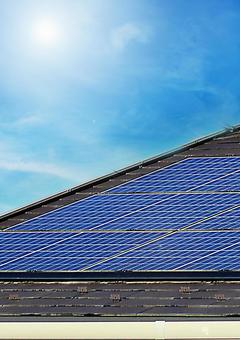 ソーラーパネル　太陽光発電＃2 ソーラーパネル,太陽光,太陽光発電の写真素材
